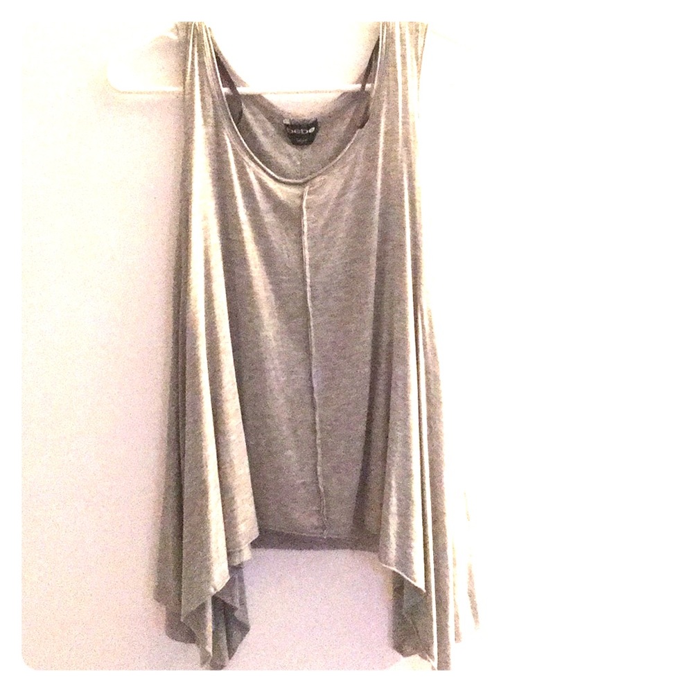 Cut off shoulder Bebe top